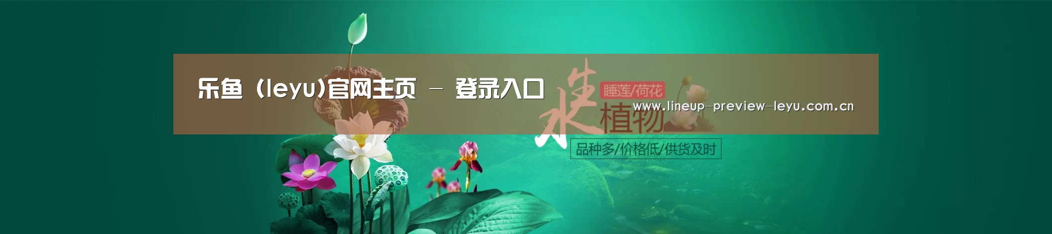 鲜花水草花卉网站模板